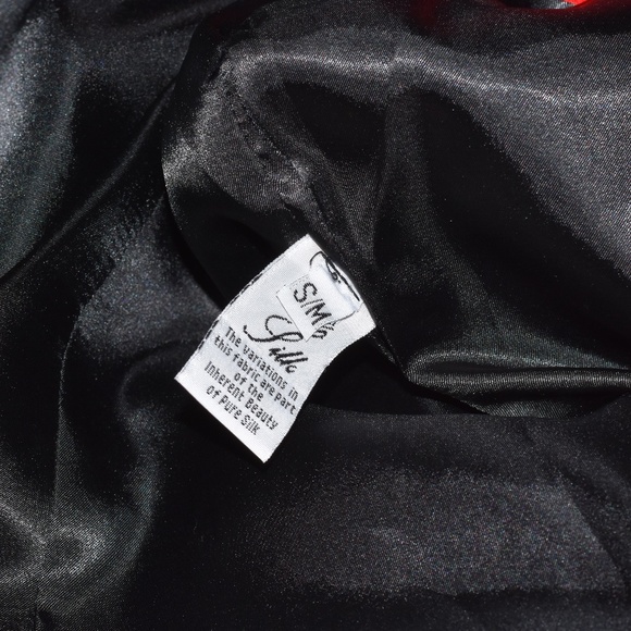 3pc Lourdes Chavez Haute Couture Red Silk Skirt Designer Suit Size S/M NEW!!! - Picture 12 of 15